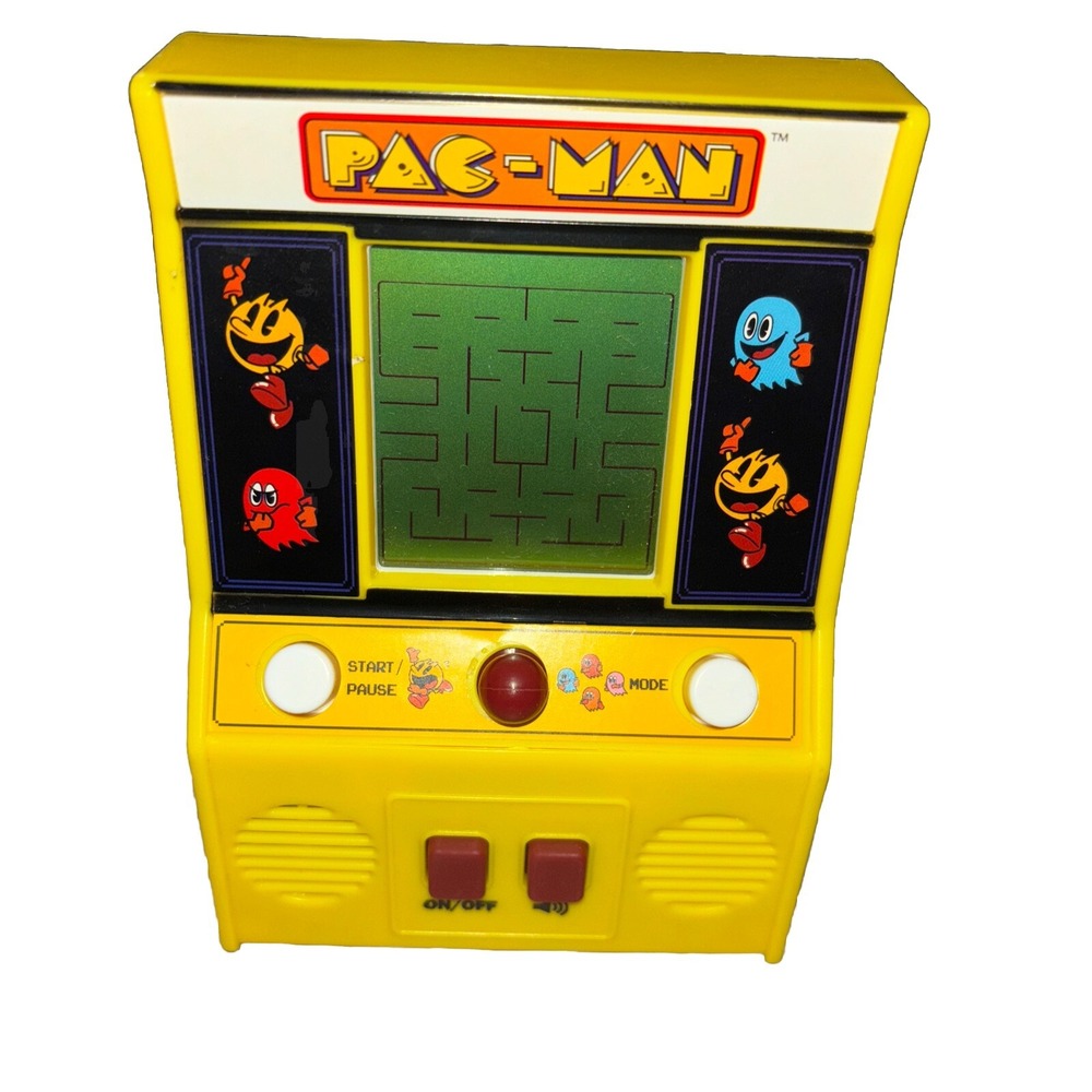 Yellow Pac Man Handheld Game Arcade Mini Portable Retro‎ Electronic Toy